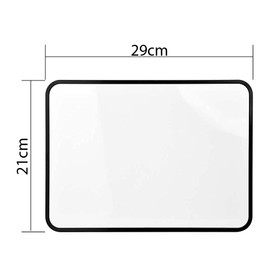 S SIENOC Mini Small Dry Erase White Board Magnetic Portable Double Sided Blank Personal Handwriting Whiteboard A4 Size Lap Board