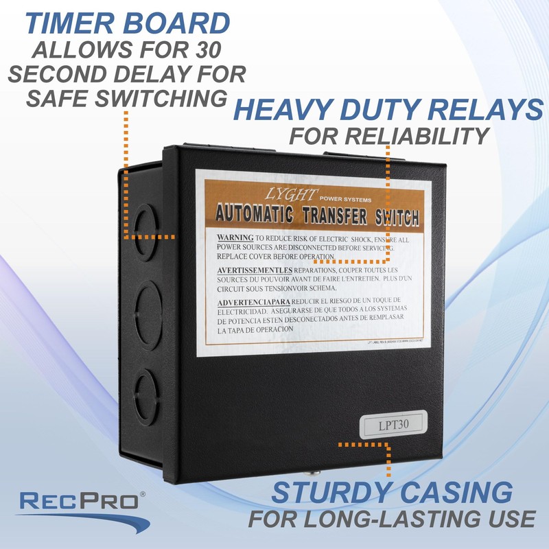 RecPro RV Automatic Transfer Switch | 120V | 30Amp |