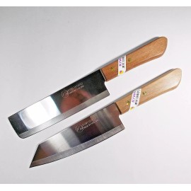 KIWI 171+172 SET Chef's Kitchen Cook Utility 6.5'' Knives Cutlery Wood Hand