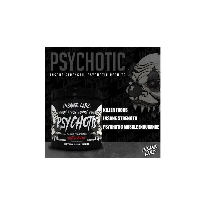 Psychotic black Insane Labz 35 Serv Sabor Watermelon