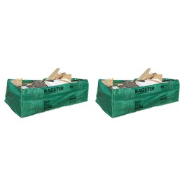 Bagster 3CUYD Dumpster in a Bag Holds up to 3,300 lb, Green(Pack of 2)