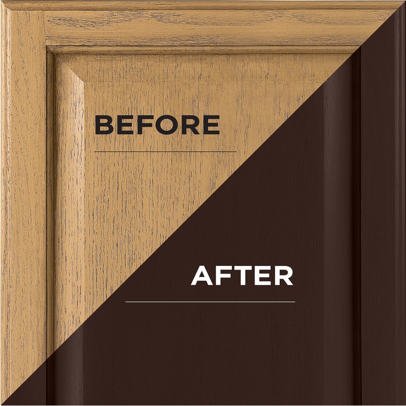 Rust-Oleum 392914 Cabinet Transformations Complete Coating Kit, Quart, Satin Espresso