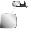 Replacement Driver Left Side Door Towing Mirror Main Big Glass