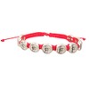 Confirmation Red Cord Bracelet with Silver Toned Holy Spirit Medals,