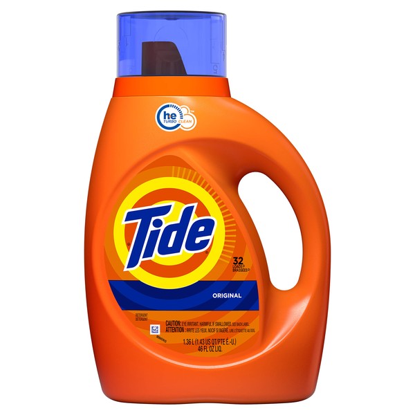 Tide Liquid Laundry Detergent, Original, 32 Loads, 46 Fl Oz