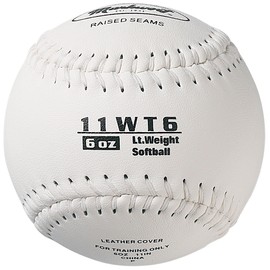 Markwort Color Coded Weighted 11-Inch Softball (6-Ounce, White)