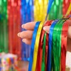 Party Foil Fringe Curtains 2 Pack Metallic Tinsel Backdrop for