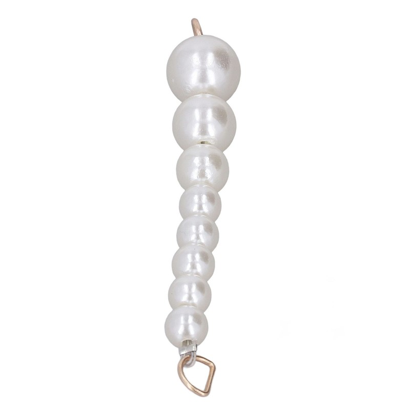 10Pcs Pearl Shoe Chains Polished ABS Resin Metal Buckle Widely