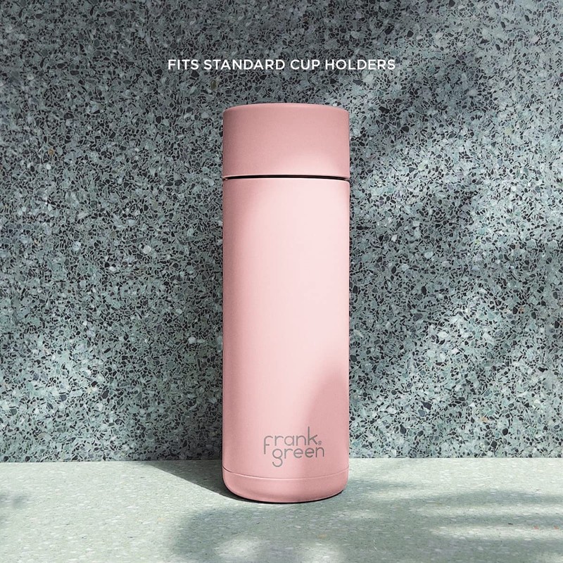 frank green Ceramic Reusable Bottle with Straw Lid, 20oz/595ml Capacity