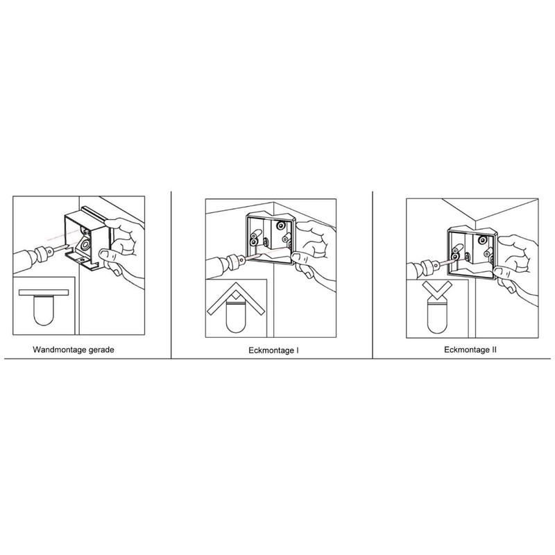 Surface-Mounted 3-in-1 Motion Sensor IP65 Suitable for LED