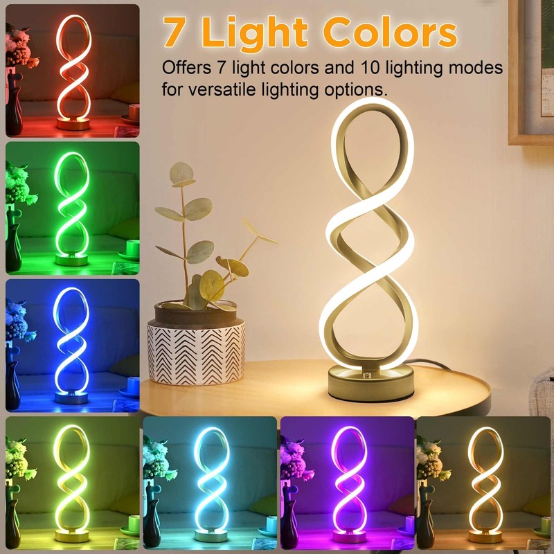 Modern Adebime RGB Table Lamp with 10 Light Modes -