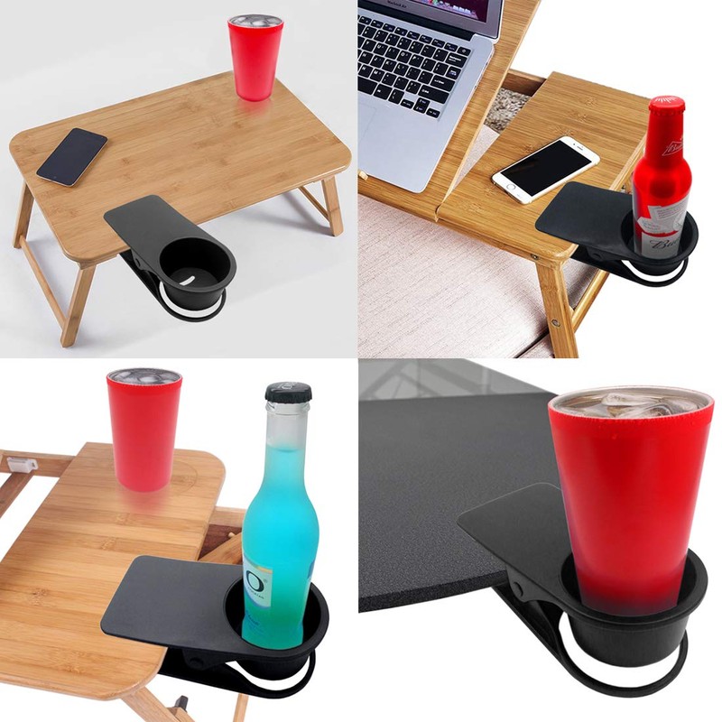 HOLLIHI Drink Bottle Holder Clip for Table Office