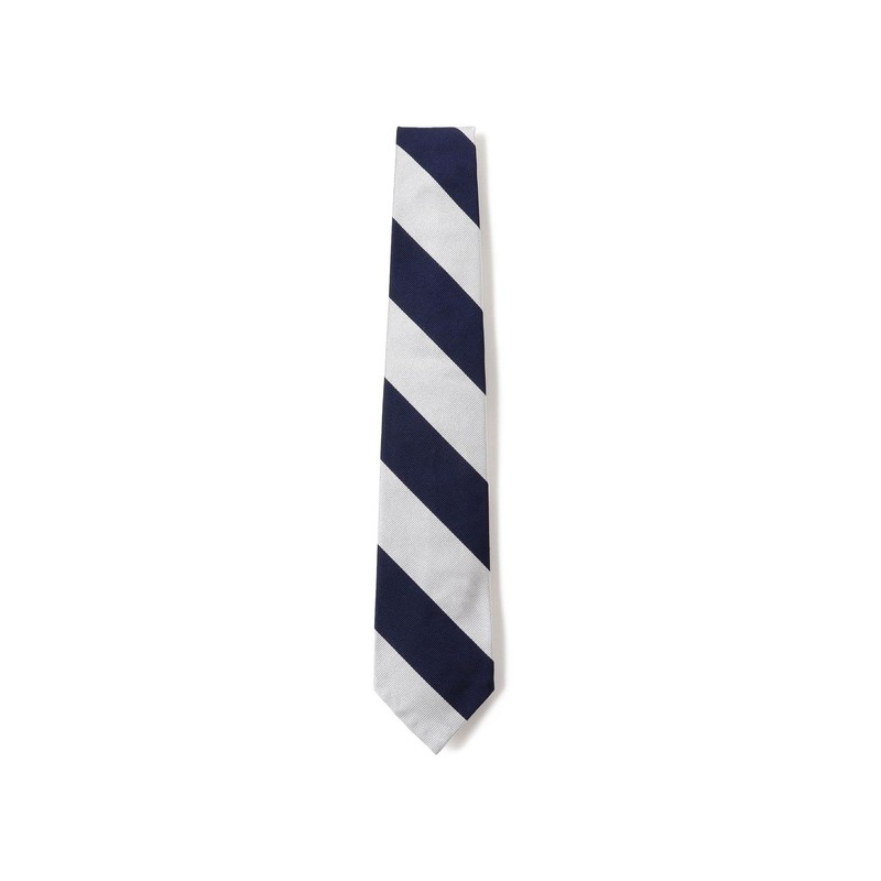 Beams Plus Men's Regimental Ivy Tie, Silver