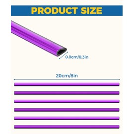 Flaconi 20 pieces car air vent decoration, car accessories decoration, car tuning interior, car styling trims, DIY ventilation grille interior strips, for most ventilation slots (purple)