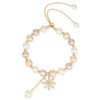 LYLYMIMI Pearl Bracelets for Women Freshwater Cultured Pearl Zircon Beads
