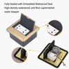 Floor Electrical Outlet Multifunctional Stainless Steel Recessed Concealed Pop Up