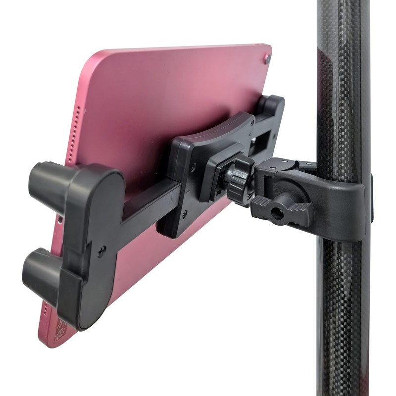 eBasics Universal Clamp-On Tablet Holder Phone Mount for Surveying Pole