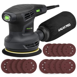 GALAX PRO 280W 13000OPM Max 6 Variable Speeds Orbital Sander with 15Pcs Sanding Discs, 5” electric Sander with Dust Collector for Sanding and Polishing