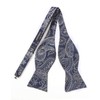 HISDERN Bow Ties for Men Paisley Mens Bow Tie Self