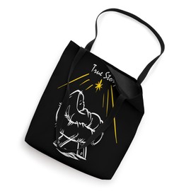 True Story of Christmas Nativity Baby Jesus in Manger Tote Bag