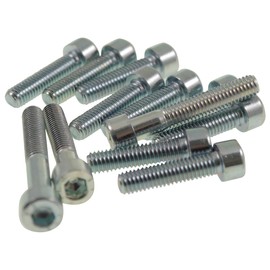 Engine Cap Screw Kit, 12 Pieces, Hex Socket Compatible with CPI/Minarelli 50cc 2-Stroke Engines, Galvanised Steel