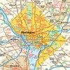 Washington, DC Wall Map - 11.5" x 14.75" Paper