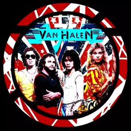 EDDIE VAN HALEN GHOSTLY HANDS  TWO LEATHER KEYCHAINS