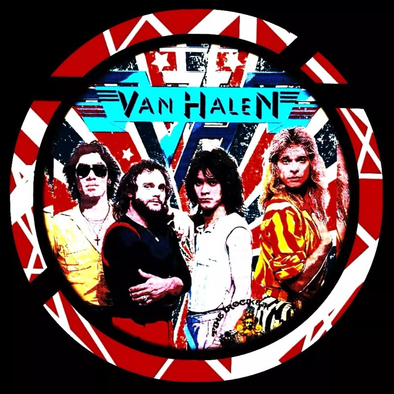 EDDIE VAN HALEN GHOSTLY HANDS TWO LEATHER KEYCHAINS