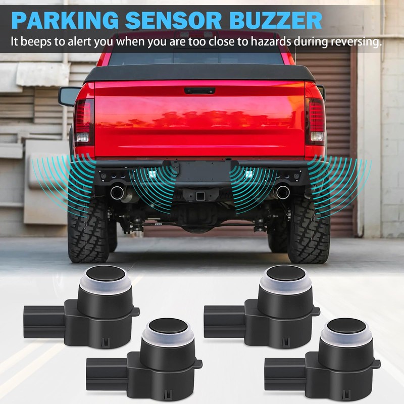 SHINEHOME 4 PCS PDC Parking Assist Sensor - Compatible with