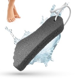 LaRosa PUMICE SPA Foot Shaped Pumice Stone - Black with Cord