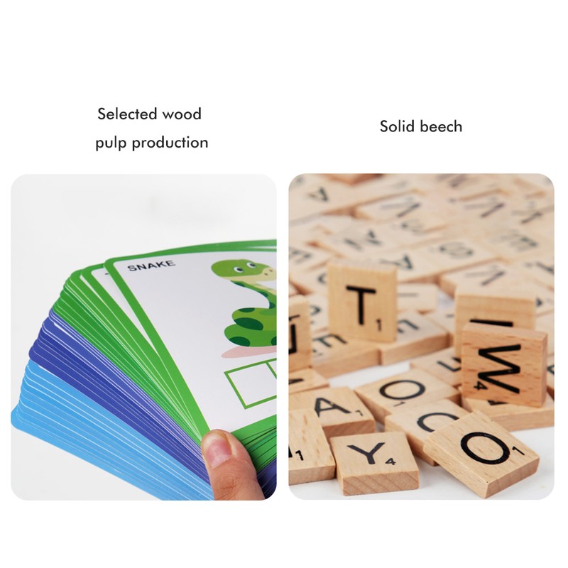 100Pcs Spell Learning Educational Toys Alphabet Colors Recognition Game Matching