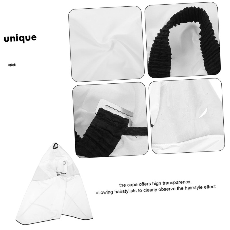 TOVINANNA Large Transparent Static Salon Cape for Adults Durable Hair