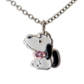 Fly Style Dog Pendant for Children/Girls/Women with Chain Silver Children's Jewellery Girls, Sterling Silver