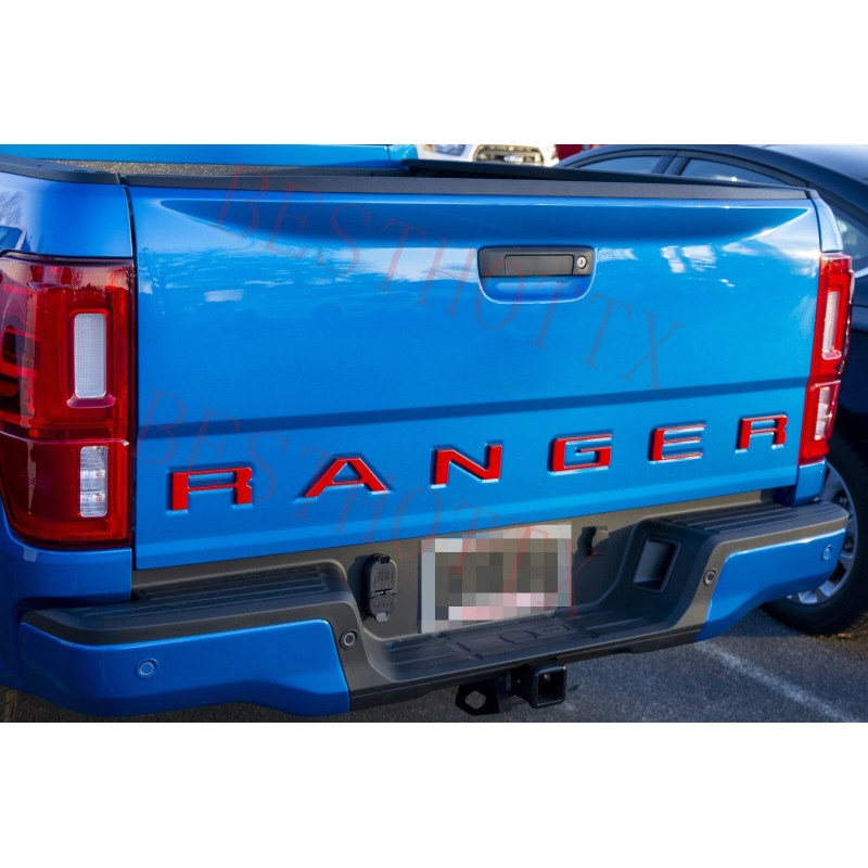 auto pro Red Black Double Layer Tailgate Insert Letters fits