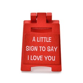 Romantic I Love You Sign for Husband Wife Anniversary Birthday Christmas Gifts for Boyfriend Girlfriend Funny Table Desk Decor for Couples Mini Decorative Plaque Sign Valentines Ornaments