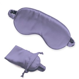 Deppiani Antifaz para dormir. Mascara para dormir con funda. Mascarilla para viaje ideal para Dormir, Viajar y Meditar. Accesorio de viaje. Mascara de ojos. Sleep Mask/Eye Mask. (Lila)