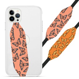 Switchbands Phone Grip Strap Finger Loop Holder for Back of Phone |Reversible, Custom and Wireless Charging Compatible Phone Loop |Detachable Cell Phone Holder - Honeycomb
