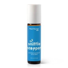 Plant Therapy | KidSafe Sniffle Stopper | Mezcla de Aceites Esenciales | Roll‑On 10 ml | Pre‑Diluido en Aceite de Coco Fraccionado | GC‑MS Tested | Aromaterapia Infantil | Vegano | Cruelty Free
