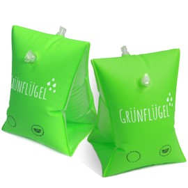 Grünflügel Children's Swimming Armbands 1-6 Years - Organic TPU, No Plasticisers, Skin-Friendly | Swimming Aid Swimming Armbands for Baby Toddler Swimming Sleeves Life Jacket up to 30 kg 1-2 1 2 4 5 6