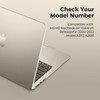EooCoo Compatible with MacBook Air 13 inch Case for 2025-2022