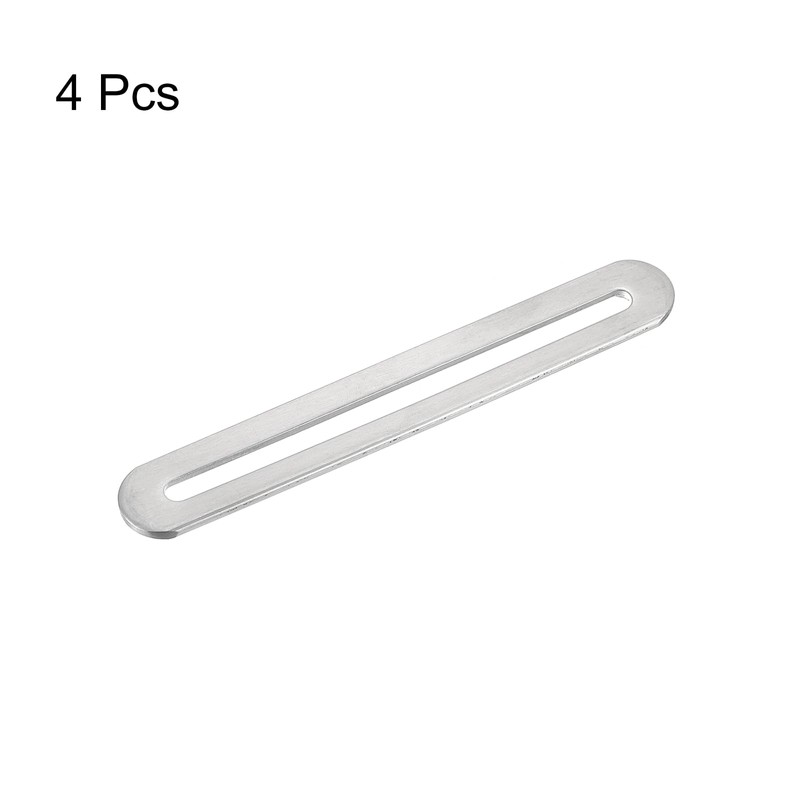 uxcell Adjustable Corner Code, 4Pcs 110x19mm - Stainless Steel Flat