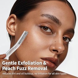 Dermaplane - Maquinilla de afeitar para la cara de mujer, rasuradoras faciales de precisión para mujeres, microcuchillas de exfoliación suave para pie