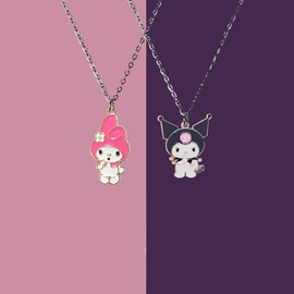 2 PSC Pendant Best Friend Gift Kawaii Necklace (A)