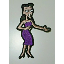 Unbranded Natasha Fatale From Rocky & Bullwinkle Iron On 3.5" Tall Patch