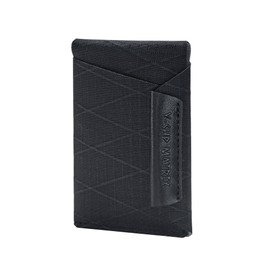 Y-SHP MATRIX Slim Minimalist RFID Blocking Wallet - Ultra Slim Credit Card Holder for Front Pocket (3.9"x2.6") Lightweight Travel & EDC(Xply-Black)