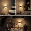 JandCase LED Night Lights Plug into Wall, 2 Pack Black