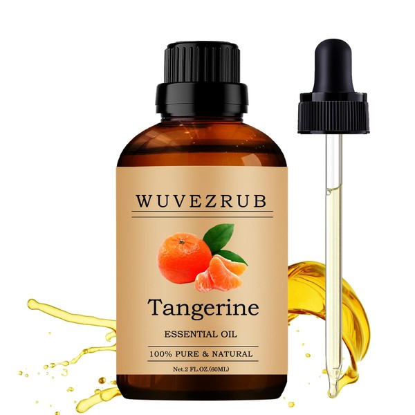 Tangerine Essential Oils 60ML, Organic 100% Pure and Natural Tangerine