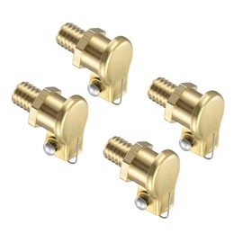 CoCud Copper Spring Grease Oil Cup Cap, | M6x1 Thread | Oil Container Cup Oiler Lathe Machine Power Accessories - (Applications: for Industrial Lubrication), 4-Pieces