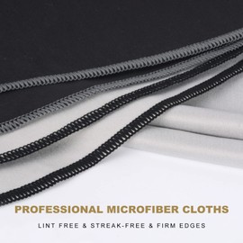 SINLAND Microfiber Glass Polishing Cloths Large Size Thick Lint -Free Drying Towels for Wine Glasses Stemware Dishes Stainless Appliances 20 Inch X 25 Inch Pack of 4