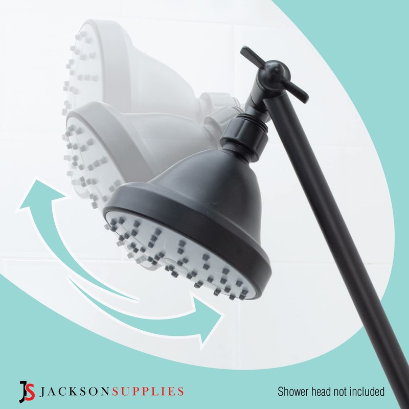 Shower Head Extension Arm by JS Jackson Supplies, Adjustable 10